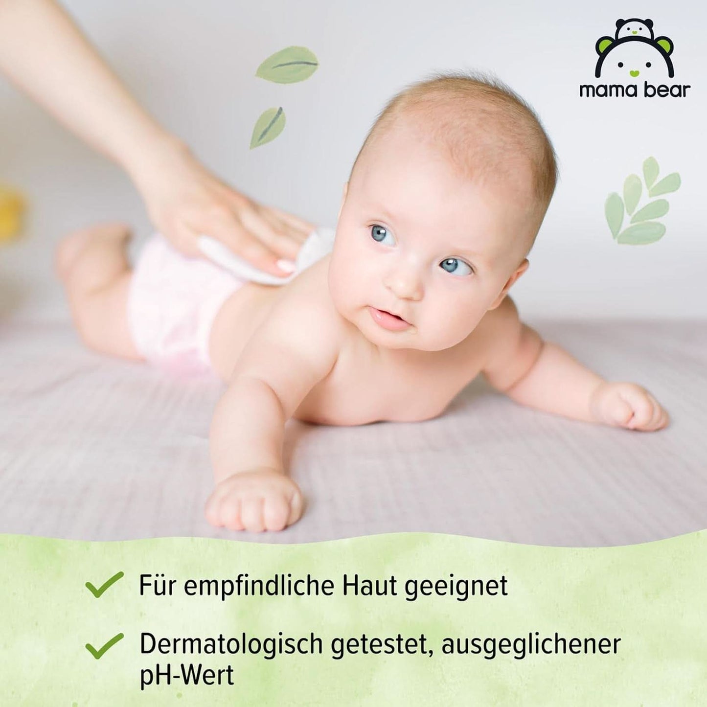 Färska babyservetter med Aloe Vera Mama Bear Naty Shop