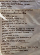 Fullkornspastaspiraler, förpackning om 10 st (10 x 500 g)