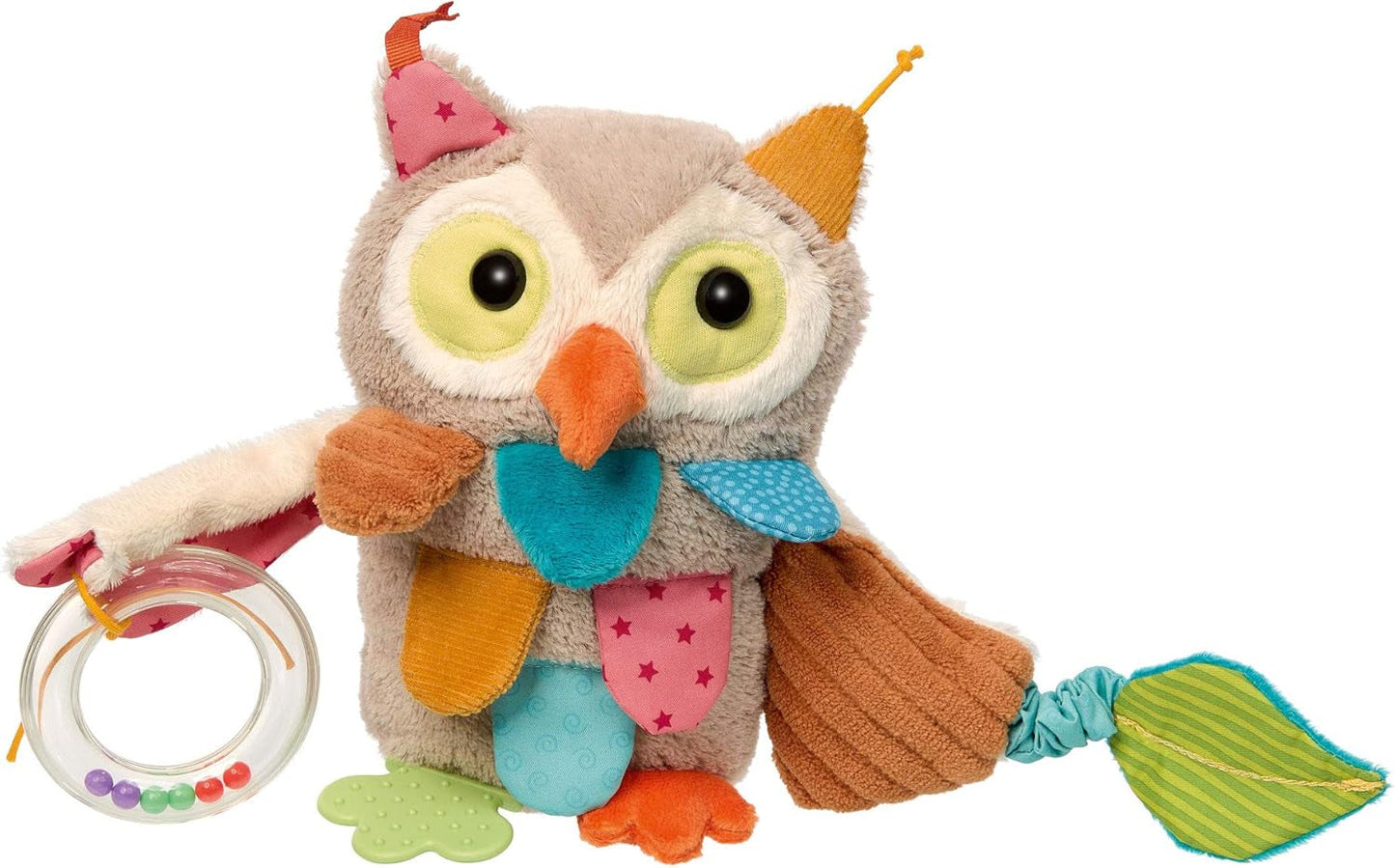 SIGIKID 40104 Aktiv fisk Babyaktivitet PlayQ Leksak för barn flickor och pojkar rekommenderas från 3 månader flerfärgad Babyleksaker Naty Shop Flerfärgad / uggla