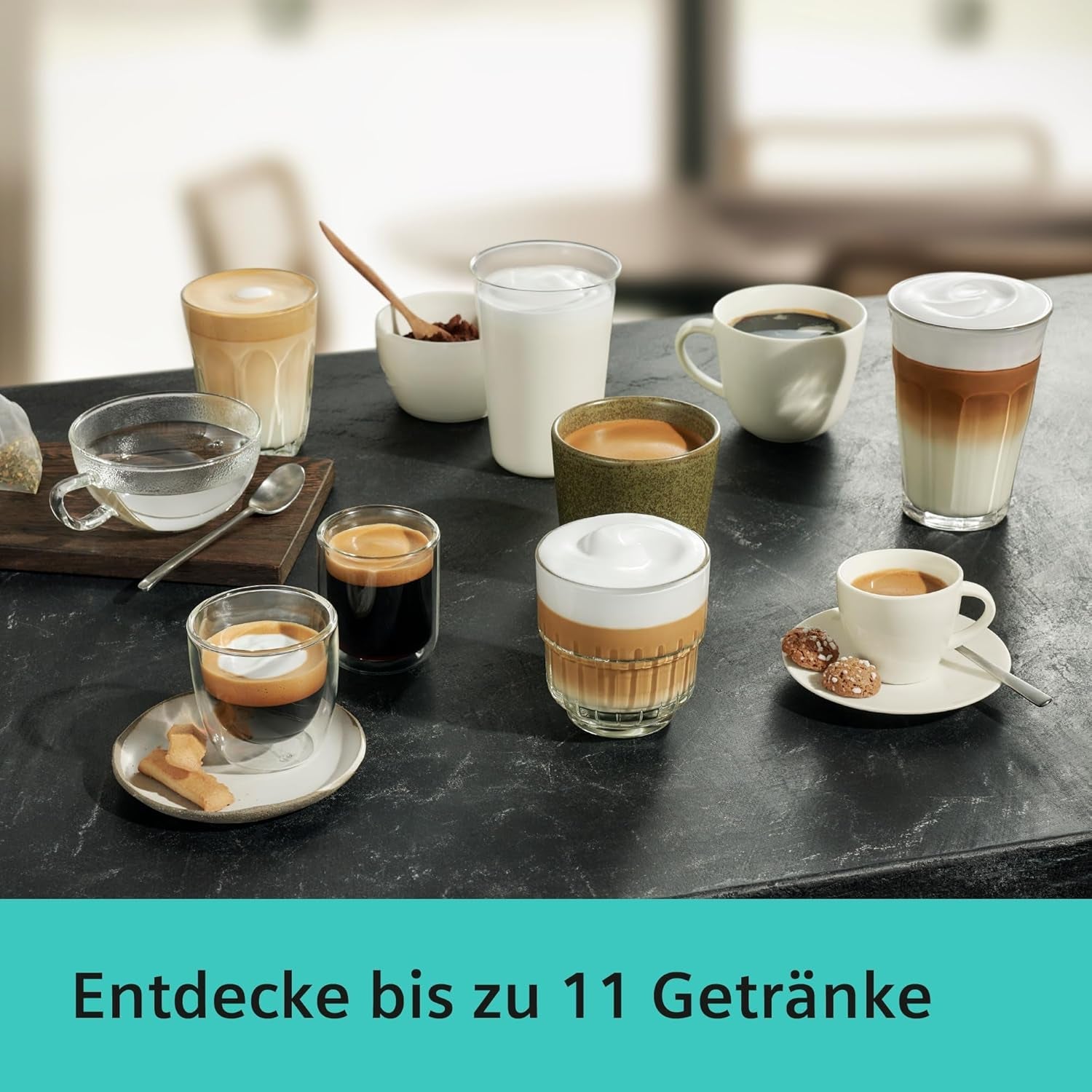 Siemens EQ.6 plus s300 automatisk espressomaskin TE653501DE, för många kaffespecialiteter, mjölkskummare, keramisk kvarn, dubbel kaffefunktion, anti-kalk, automatisk ångrengöring, 1500 W, silver