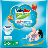 Blöjor Sensitive Swim Pants, för hav och pool, storlek 5-6 (över 14 kg), 84 st.