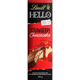 Lindt HEJ Strawberry Chocolate Cheesecake | Bar 100g | Mjölkchoklad med jordgubbskvarg gräddfyllning | Chokladkaka | Choklad present