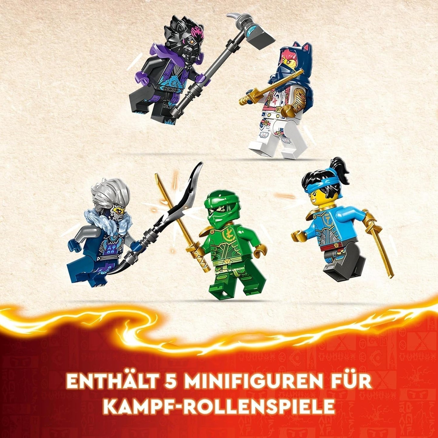 LEGO NINJAGO Egalt Dragon Master, Ninja Set med Dragon Toy och 5 figurer inklusive Lloyd och NYA, Dragon Master, present till pojkar och flickor från 8 år 71809 Byggset Beuche den LEGO-Store