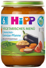 HiPP ekologiska måltider från 6 månader Couscous och sauterade grönsaker, 6-pack