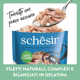 , Tonfisk med blå fisk i gelé, komplett våtfoder för katter, i påse, med ytterligare vitaminer, 100% naturlig, 6 x 85 g