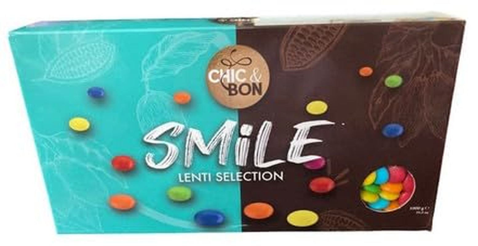 Choklad med socker och linser med mjölk, 1 st