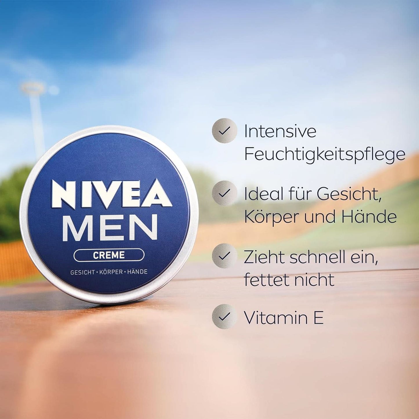 NIVEA MEN Creme, närande hudkräm med E-vitamin, 150 ml Naty Shop
