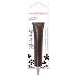 Scrapcooking - Brun chokladpenna - Chokladskrivsocker 25 g - Ätlig dekorativ sockerpenna - Skriva och rita - Märkning av fondant, glasyr, kakor - 6801