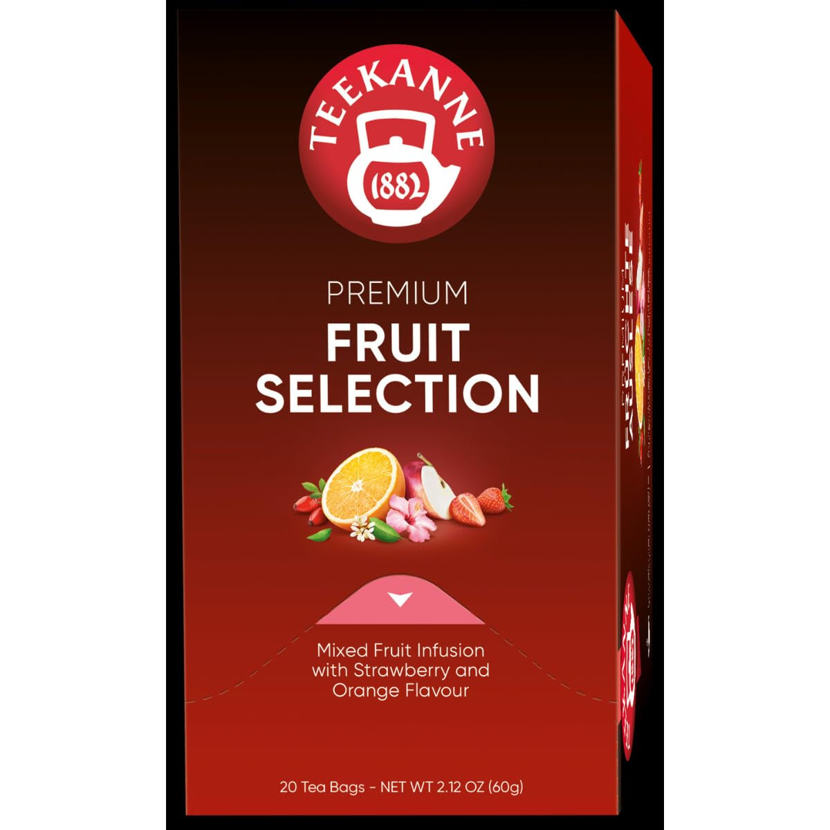 Teekanne Premium Fruit Selection, förpackning om 5 (5 x 20 tepåsar), 5 x 60 g