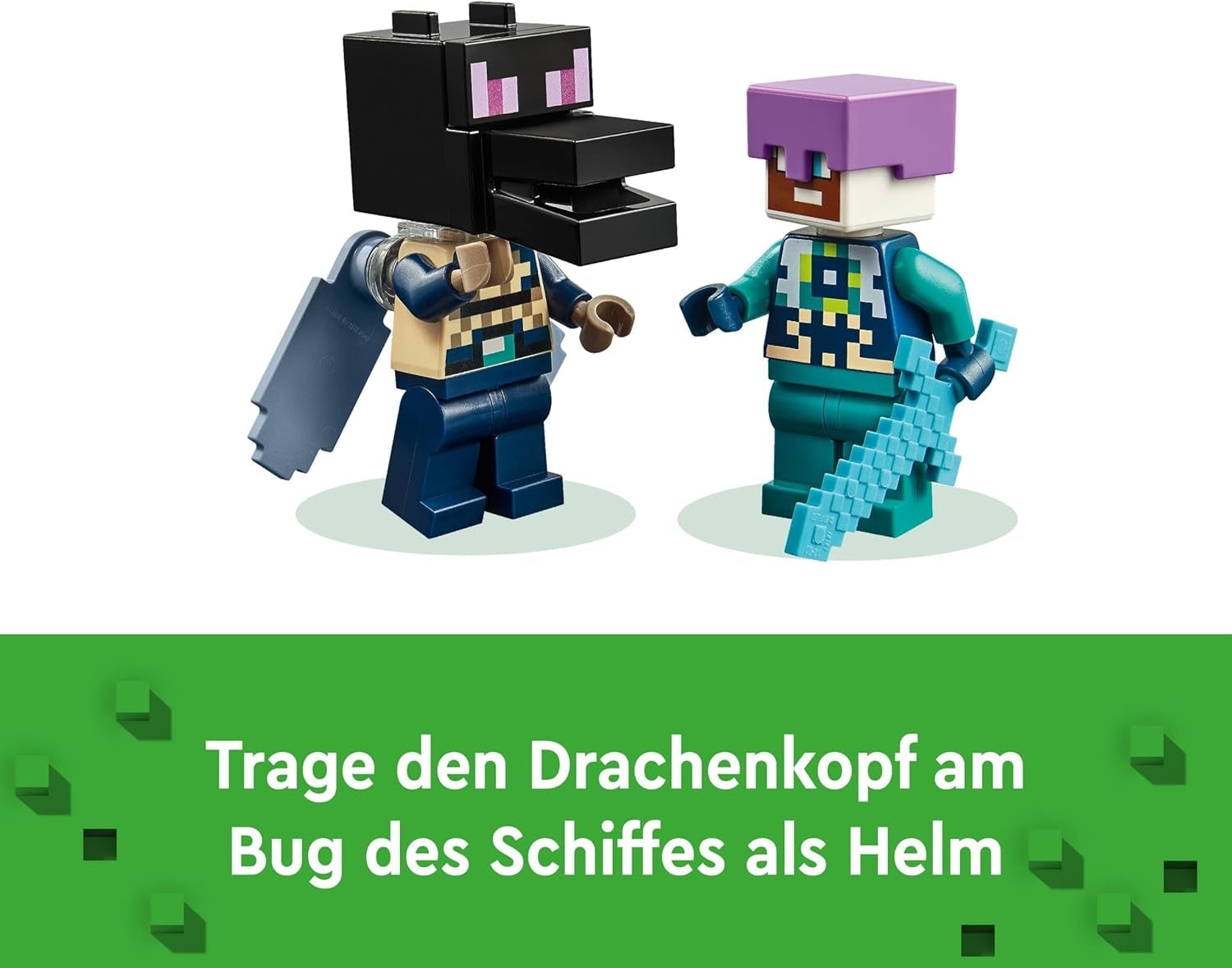 LEGO Minecraft The End Dragon and the End Ship Action Leksak och Discovery Set Videospel Byggset Äventyrsset Present för pojkar och flickor 8 år gamla 21264 Byggset Beuche den LEGO-Store