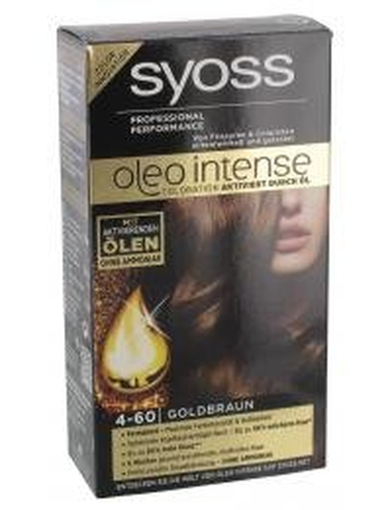 Syoss Oleo Intense Coloration 5-86 Sweet Brown 3 Pack (3 x 1 Styck) Naty Shop Hårfärg Gyllene Brun 1 Styck (1 Pack)