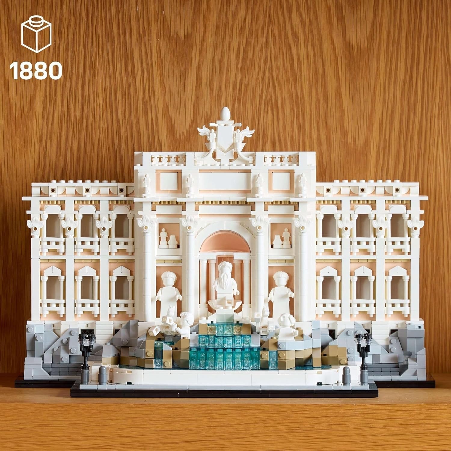 LEGO Architecture Fontana di Trevi - Modell av ett landmärke i Rom med minifigurer skulpturer - samling för kontor och vardagsrum - present till vuxna och arkitekturälskare 21062 Byggset Besuche den LEGO-Store