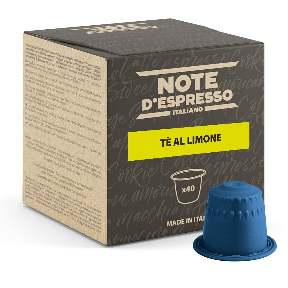 - Zitronentee - Kapselmaschinen - exklusivt kompatibel med NESPRESSO - 40 kapslar