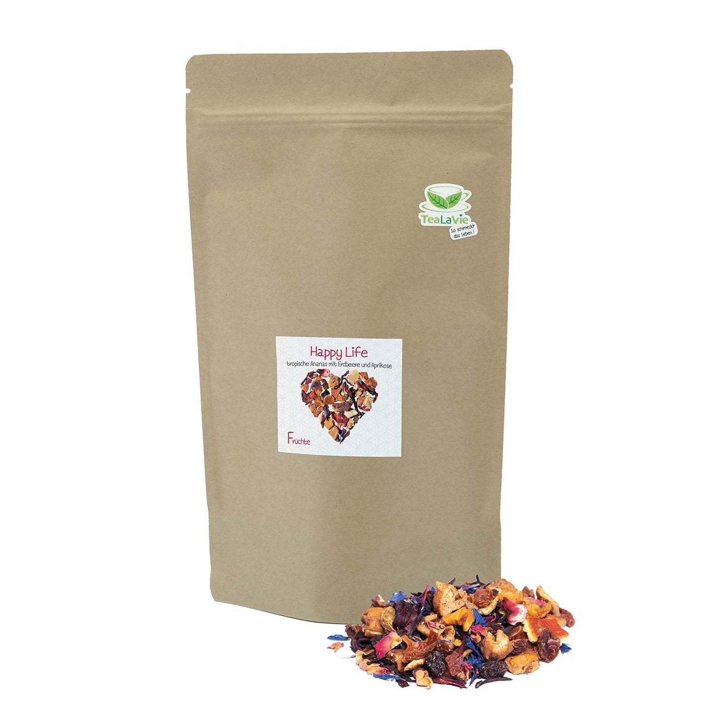 Tealavie - Te för barn utan socker - Jordgubbar och rabarber (200 g) Tealavie Frukt - Lös fruktte