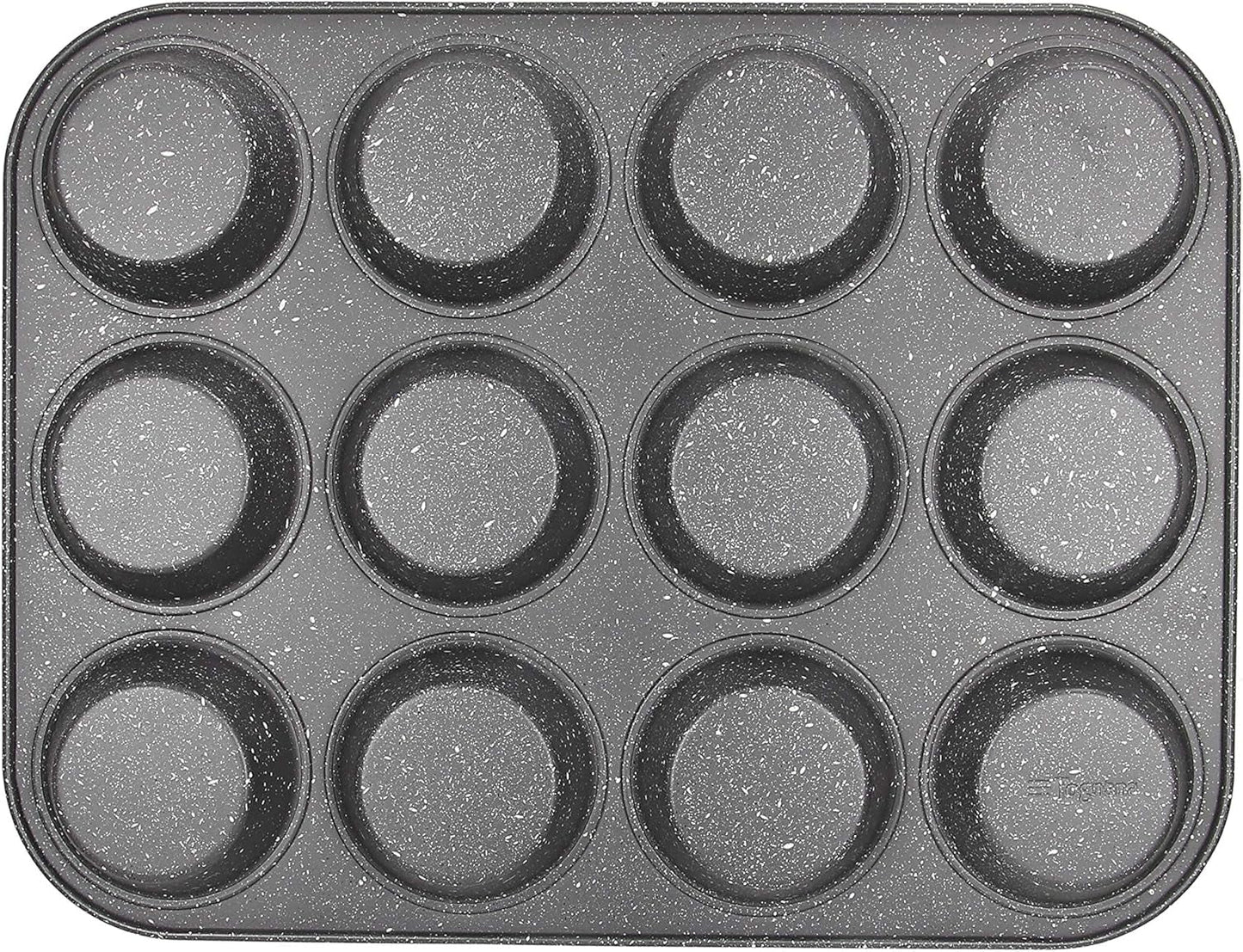 Pure Roq Muffinform Für 12 Muffins, Aluminium, Schwarz Formar och bakplåtar Naty Shop