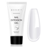 Makartt Poly Nail Extension Gel - 50 ML Extension Builder Akryl Poly Nägel Aufbaugel Extender Gel Für Gelnägel Für Nagelverlängerung, Nagelstärkung, Nail Art Dekoration(Transparent)