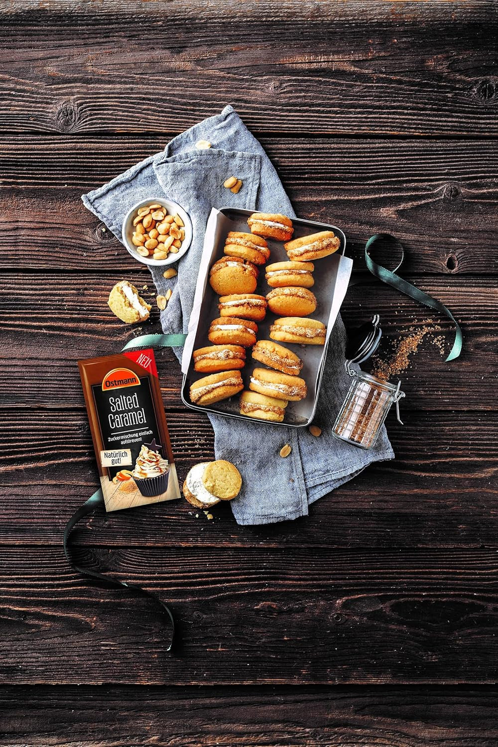 Ostmann Gewürze – Salted Caramel Zuckermischung, süß-salzige Mischung für Kekse, Gebäck och desserter, 30 g i påse