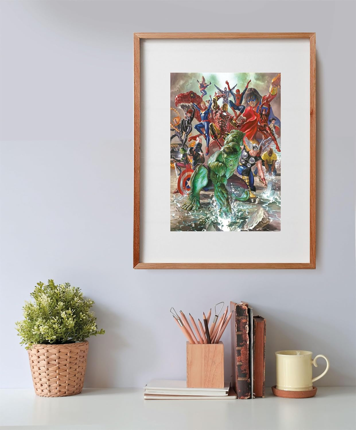 Clementoni Marvel Pussel 500 bitar Vuxna - Vuxenpussel i 49 X 36 cm - Utmanande vuxenpussel från Clementoni 35546 Puzzle Naty Shop