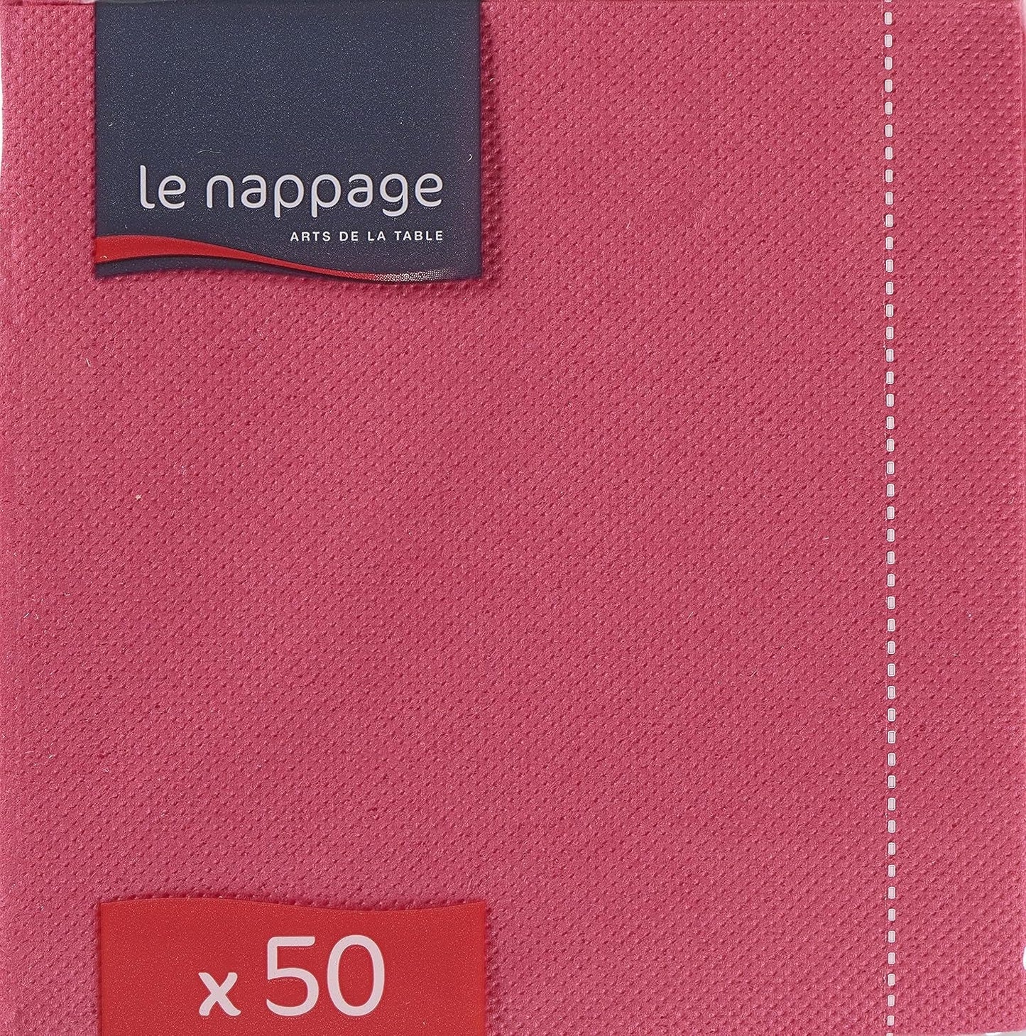 - Tex Touch pappersservetter - Rosa färg - Fsc®-certifierade servetter - Återvinningsbara och biologiskt nedbrytbara - Förpackning med 50 rosa servetter storlek 24 X 24 Cm
