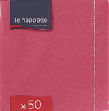 - Tex Touch pappersservetter - Rosa färg - Fsc®-certifierade servetter - Återvinningsbara och biologiskt nedbrytbara - Förpackning med 50 rosa servetter storlek 24 X 24 Cm
