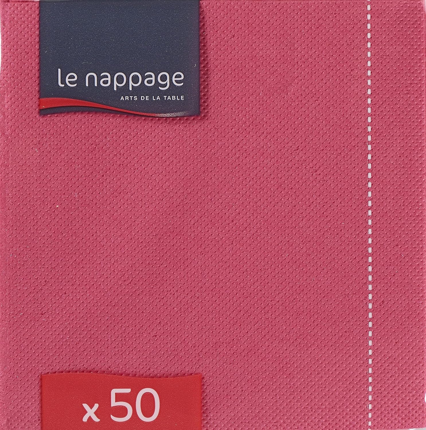 - Tex Touch pappersservetter - Rosa färg - Fsc®-certifierade servetter - Återvinningsbara och biologiskt nedbrytbara - Förpackning med 50 rosa servetter storlek 24 X 24 Cm