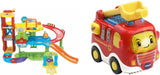 Vtech TUT TUT Baby Flitzer - Parkeringsgarage, färgglad, 66,6 x 75,3 x 45,1 cm & TUT TUT Baby Flitzer - Brandbil - leksaksbil med musik, ljusknapp, intressanta meningar och ljud Bebe Naty Shop Toys Standardtitel
