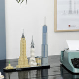 LEGO Architecture New York City Set, Skyline Model Kit med World Trade Center och Frihetsgudinnan, hantverk för vuxna, hem- och kontorsdekorationer, presenter för kvinnor och män 21028 Byggset Besuche den LEGO-Store