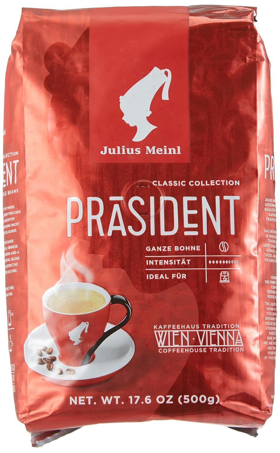 President Whole Beans paket med 2 (2 x 500 g)