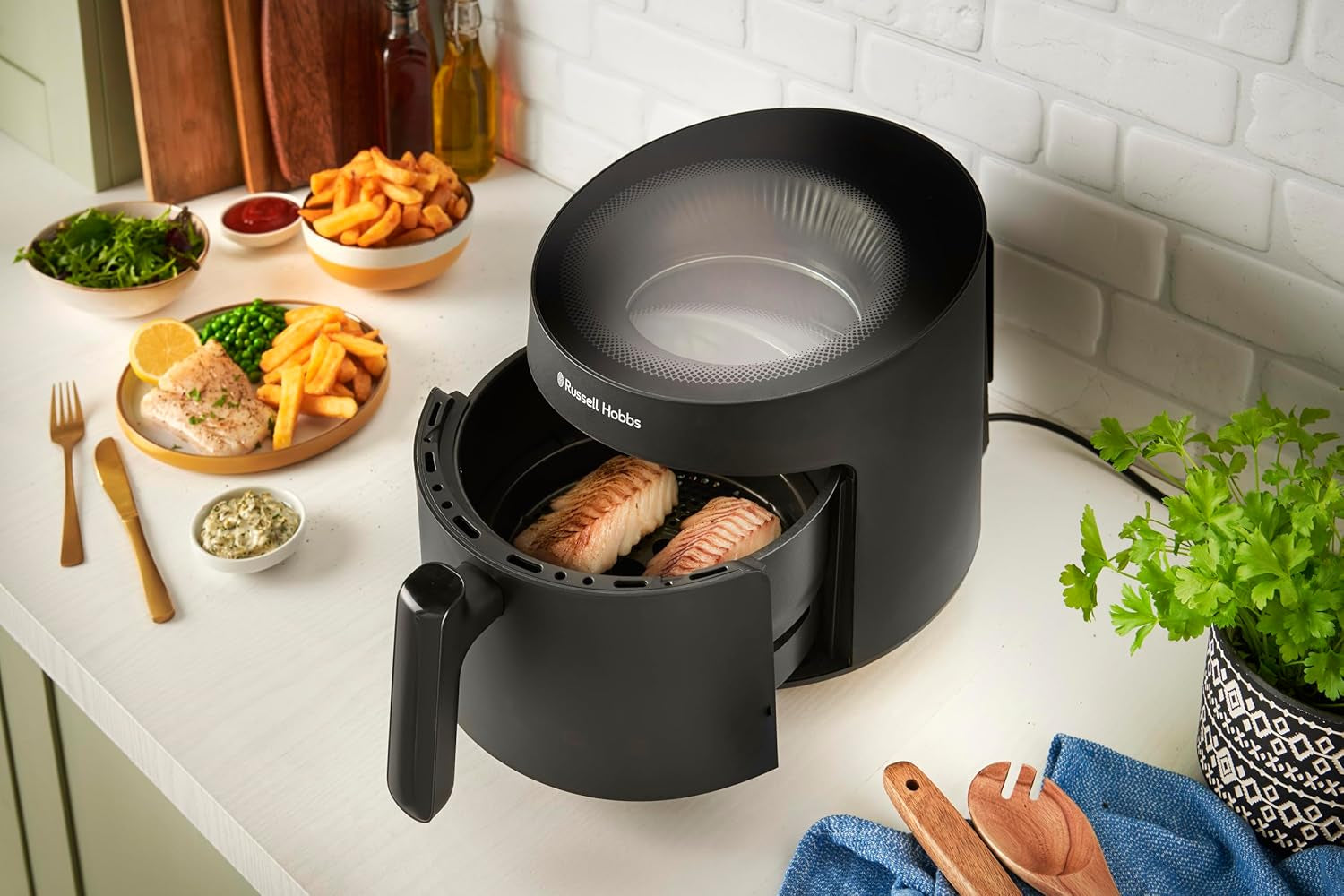 Russell Hobbs Airfryer, 5 liter, 10 program, visningsfönster Naty Shop Appliances
