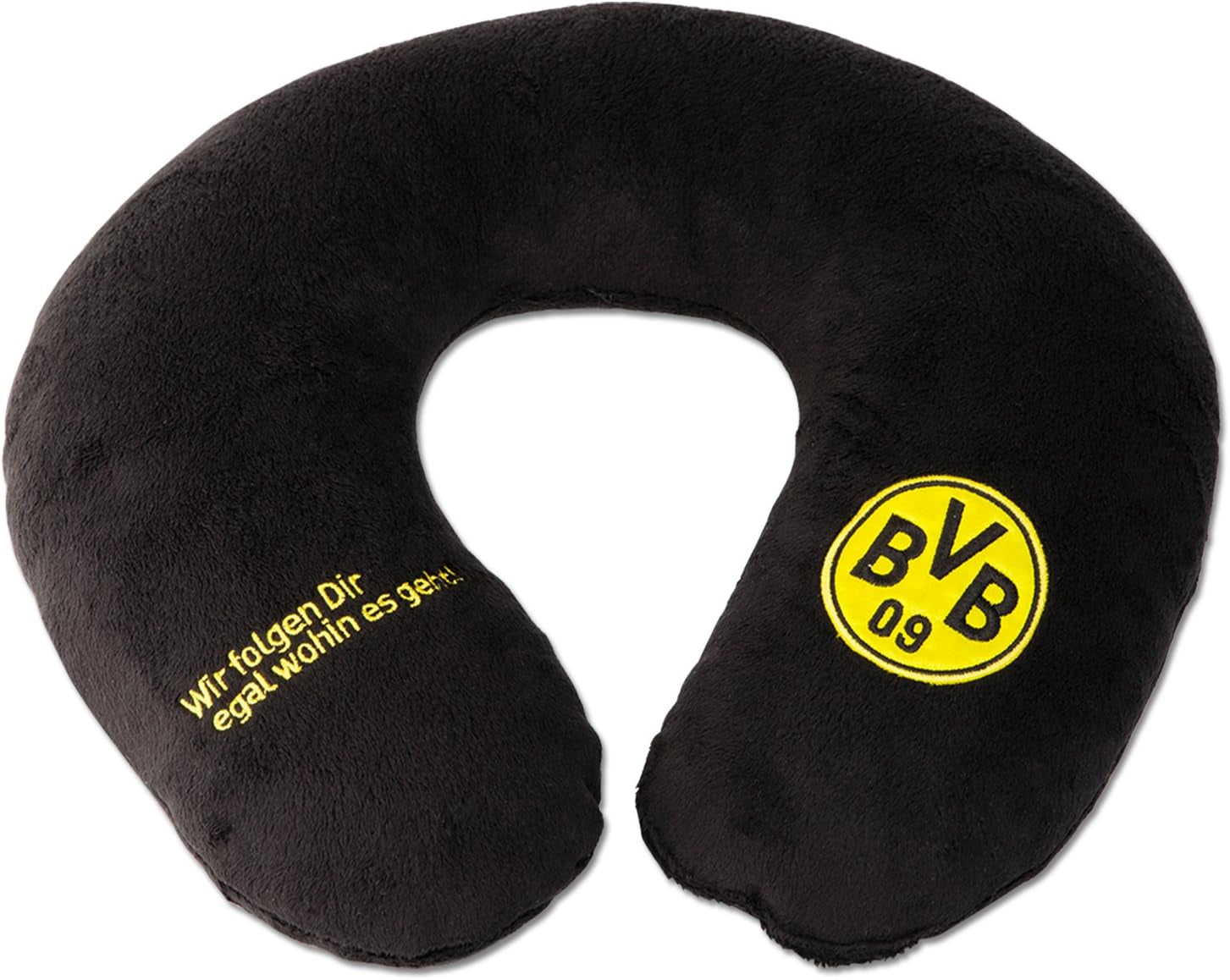 Nackkudde Borussia Dortmund Unisex Bvb Nakkepude Svart/Gul 34 X 31 5cm EU Resekuddar Naty Shop Standardtitel