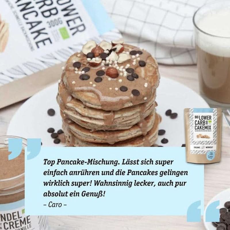 VANILJKAKABLANDNING MED LÄGRE KOLhydrater - ekologisk, glutenfri kak- eller pannkakamix, rik på protein Naty Shop Kitchen