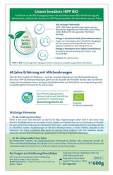 HiPP 2 Ekologisk tillskottsmjölk (4 x 600g), efter 6 månader, med Omega-3 (DHA, ALA), kalcium och lättberedd ekologisk stärkelse, av bästa ekologiska kvalitet