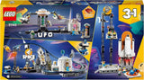 LEGO 31142 Creator 3-i-1 Space Rollercoaster Toy Kit för barn med vagnar, konverteras till ett frittfallstorn eller karusell med raketer och glödande klossar Byggset Besuche den LEGO-Store