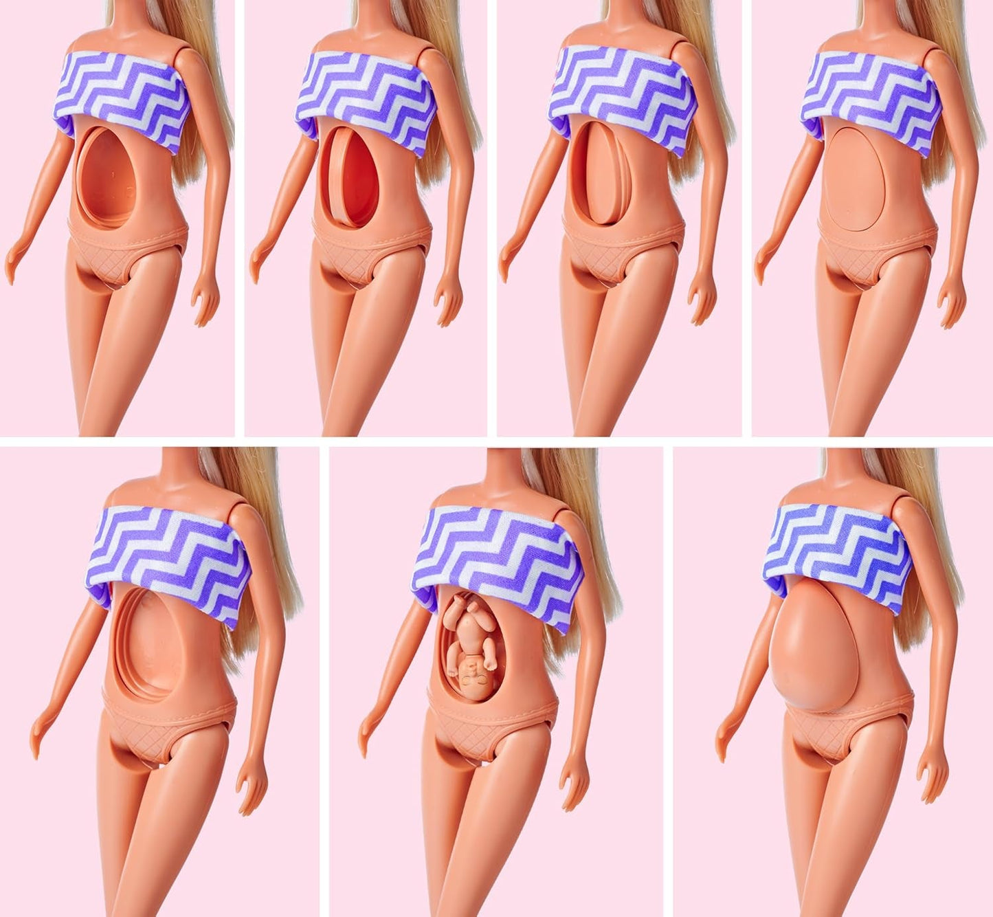 Simba Steffi Love Welcome Baby 29cm Gravid Steffi 12-pack Rollspel Tillbehör Modedocka med 4cm Baby Doll Toy för åldrarna 3+