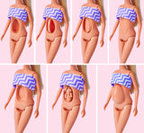 Simba Steffi Love Welcome Baby 29cm Gravid Steffi 12-pack Rollspel Tillbehör Modedocka med 4cm Baby Doll Toy för åldrarna 3+