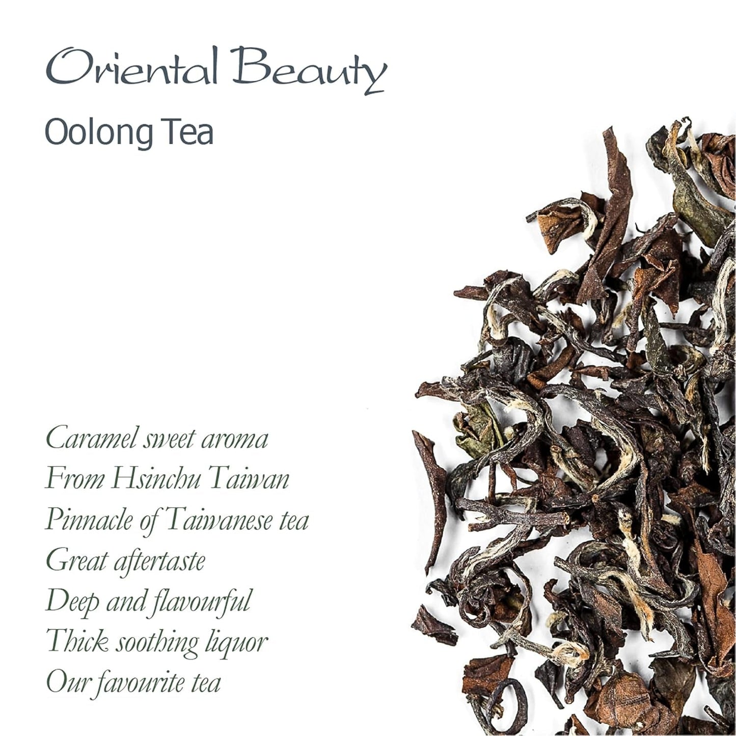 Orientalsk skönhet Taiwan Oolong Tea - Dongfang Meiren Taiwanesiskt te - Wu Long White Tips eller Blue Tea Wu Long Tea Oriental Blue Tea Blått Tea Olong Tea Olong Tea Ekologiskt Oolong Tea Olong Tea