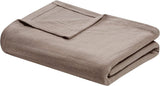 Madison Park Freshspun Wicker Twin Grå bomullsfilt Sängar och täcken Madison Park Khaki Twin