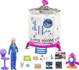Barbie GXF27 - Rymdstationsrymdäventyr, rymddocka, valp, arbetsstation, rymdscener, 20 tillbehör, presentleksak för barn från 3 år och uppåt