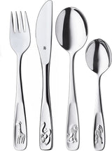 WMF Animals bestickset i rostfritt stål för barn, 4 delar, polerat Cromargan Kitchen Naty Shop