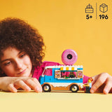 LEGO City Donut Truck - Leksaksmatbil med 2 polisminifigurer - Byggleksak för pojkar och flickor i åldern 5+ - Födelsedags- och semesterpresentidé 60452 Byggset Besuche den LEGO-Store