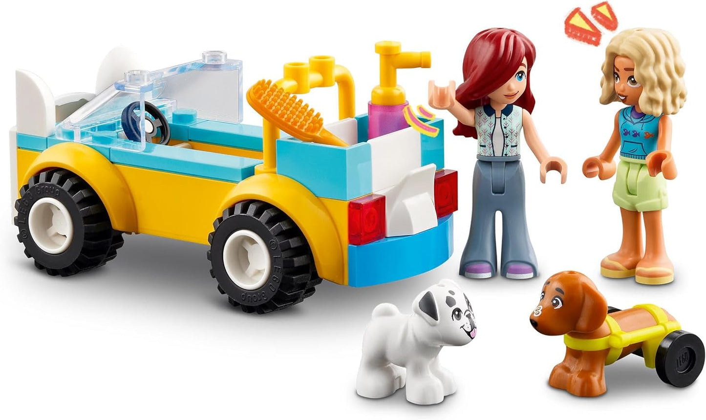 LEGO Friends mobil hundtrimmare, låtsaslekande djurfordonslekset, barnleksak med 2 figurer och 2 hundar för flickor och pojkar från 4 år, hundtrimmningsset 42635 Byggset Beuche den LEGO-Store