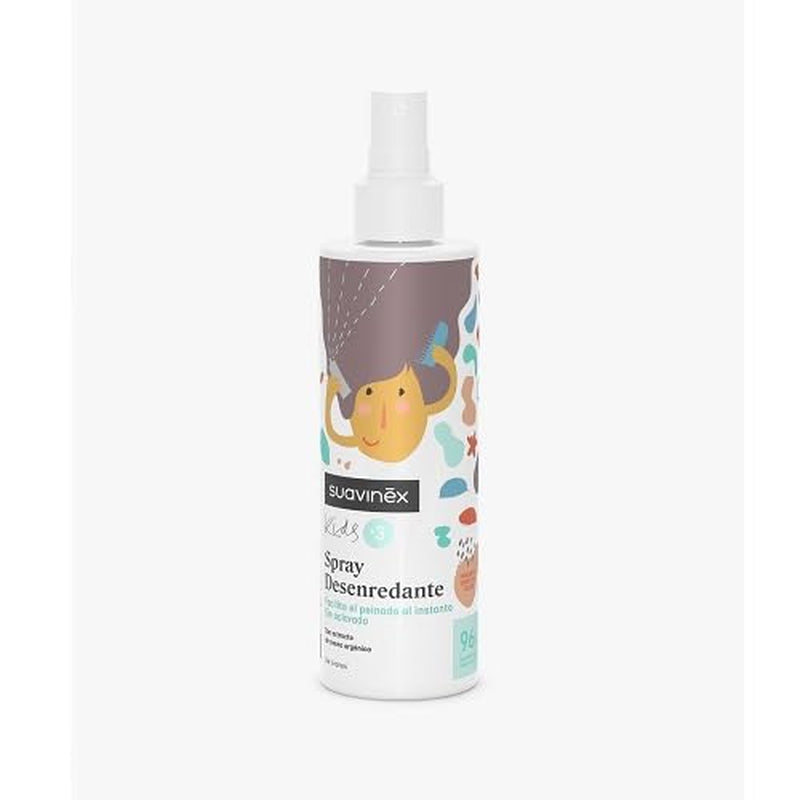Suavinex hårspray för flickor och pojkar Sköljfri, kamning och dragning av trasslande fruktsmoothie Allergenfri 96 % Ingredienser Naturligt ursprung 3 till 10 år 250 ml hårborttagningsprodukter Naty Shop Standardtitel