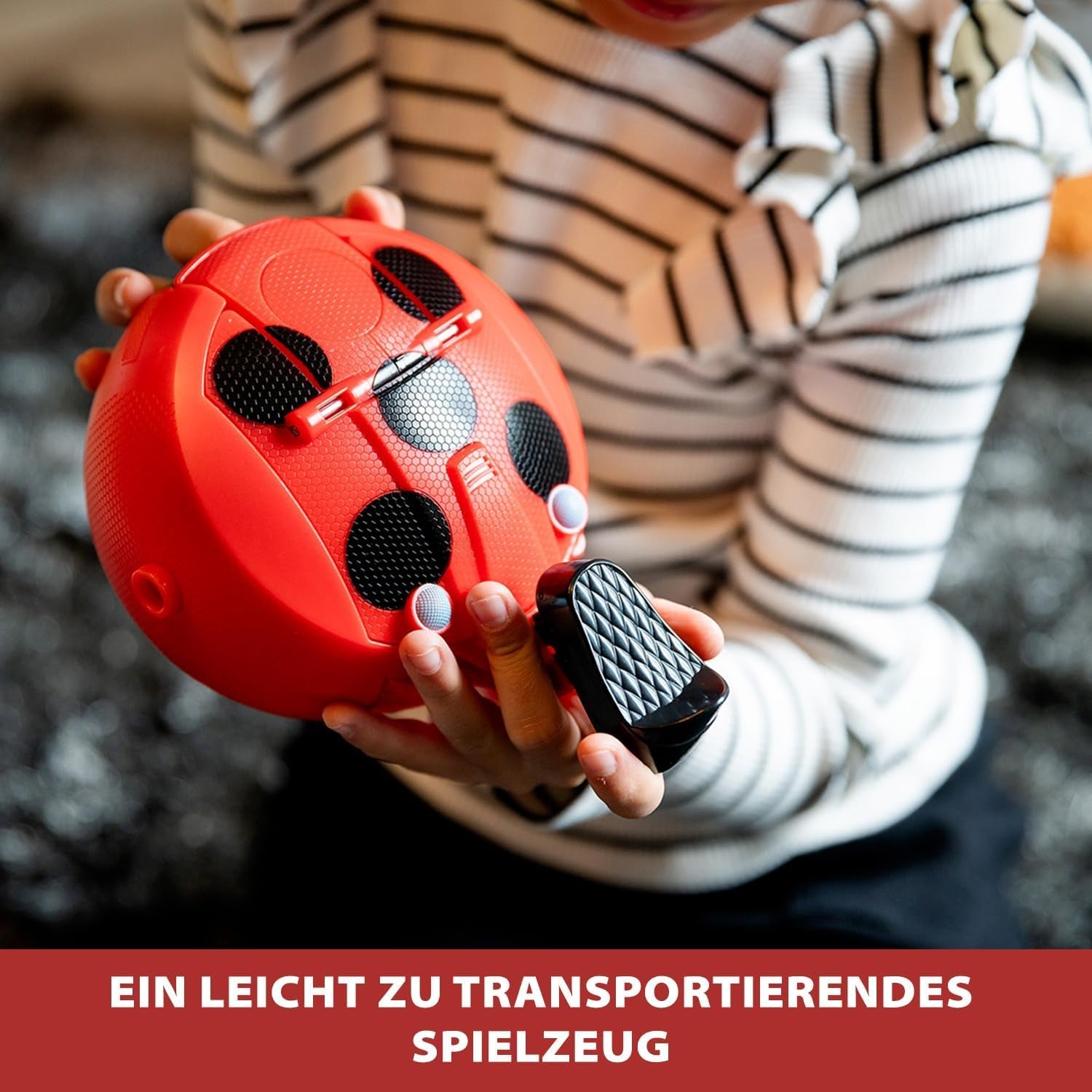 Bandai - Miraculous Ladybug - Miraculous Switch'n Go Scooter + 26 cm Ladybug Lucky Charm artikulerad docka - P50668