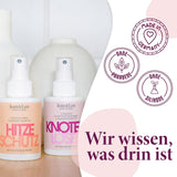 Jean & Len Knot Remover 2-Phase Leave-In Conditioning Spray, lämplig för alla hårtyper, reder ut håret och förbättrar kambarheten, fräsch doft, trasselfri, silikon- och parabenfri, vegan, 100ml Detangling-produkter Naty Shop