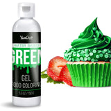 Gel matfärg - Högkoncentrerad gel matfärg för kakor, bakning, påskägg, drycker - Sockerfri matfärg för fondant, glasyr, slem, tårtdekorering (Red Velvet, 150G)