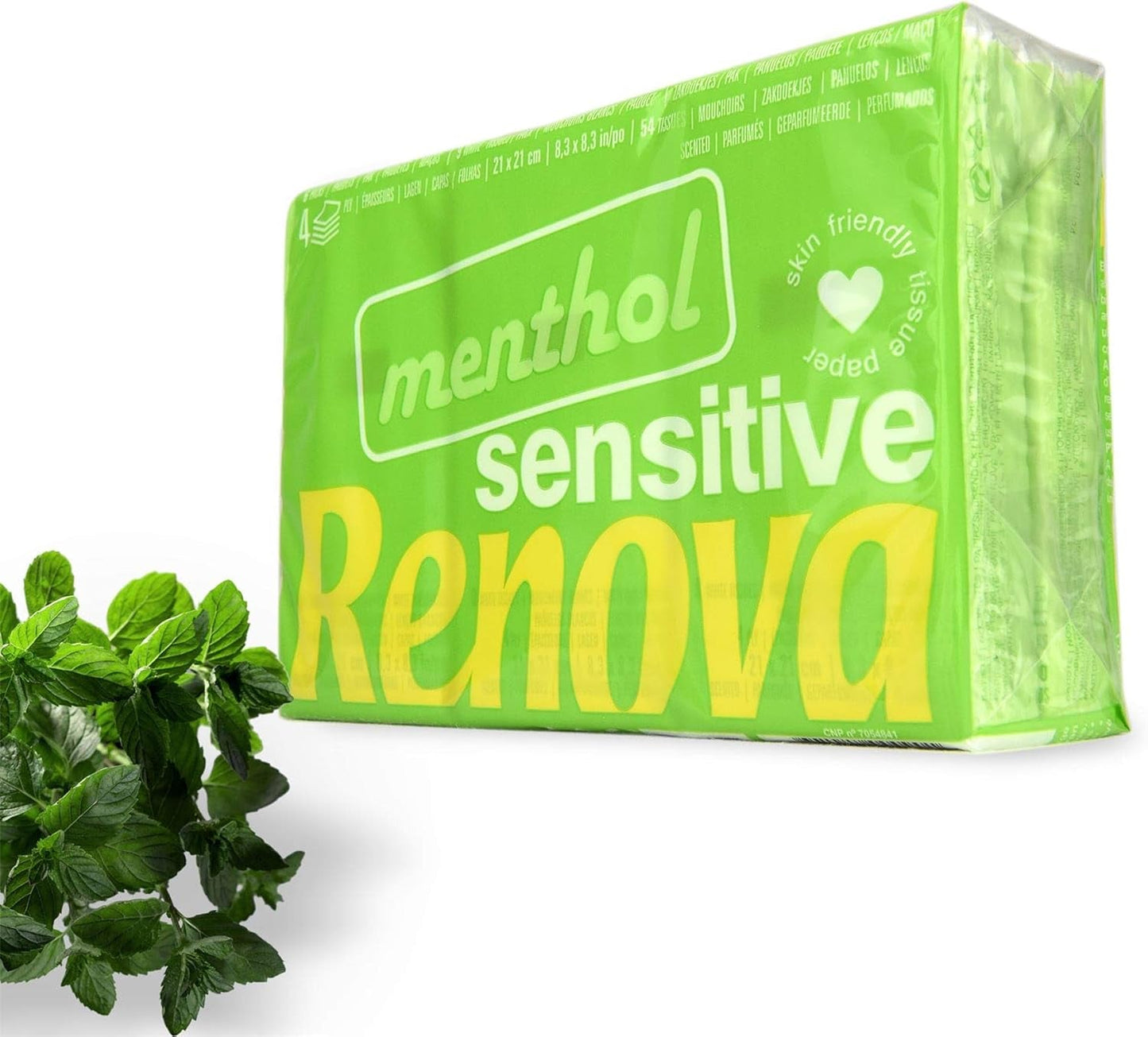 Pocket Tissues Renova SENSITIVE MENTHOL 6-pack Vanlig vit 1 st (pack om 6)
