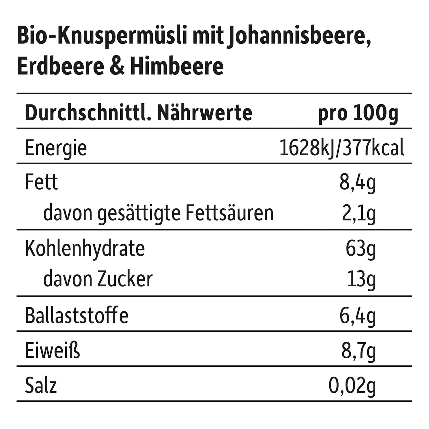 FRECHE FREUNDE Ekologisk frukostmüsli Eddans bärknäckiga müslimix för skolbarn med frystorkade jordgubbar Vegansk 6-pack (6 x 280 g)