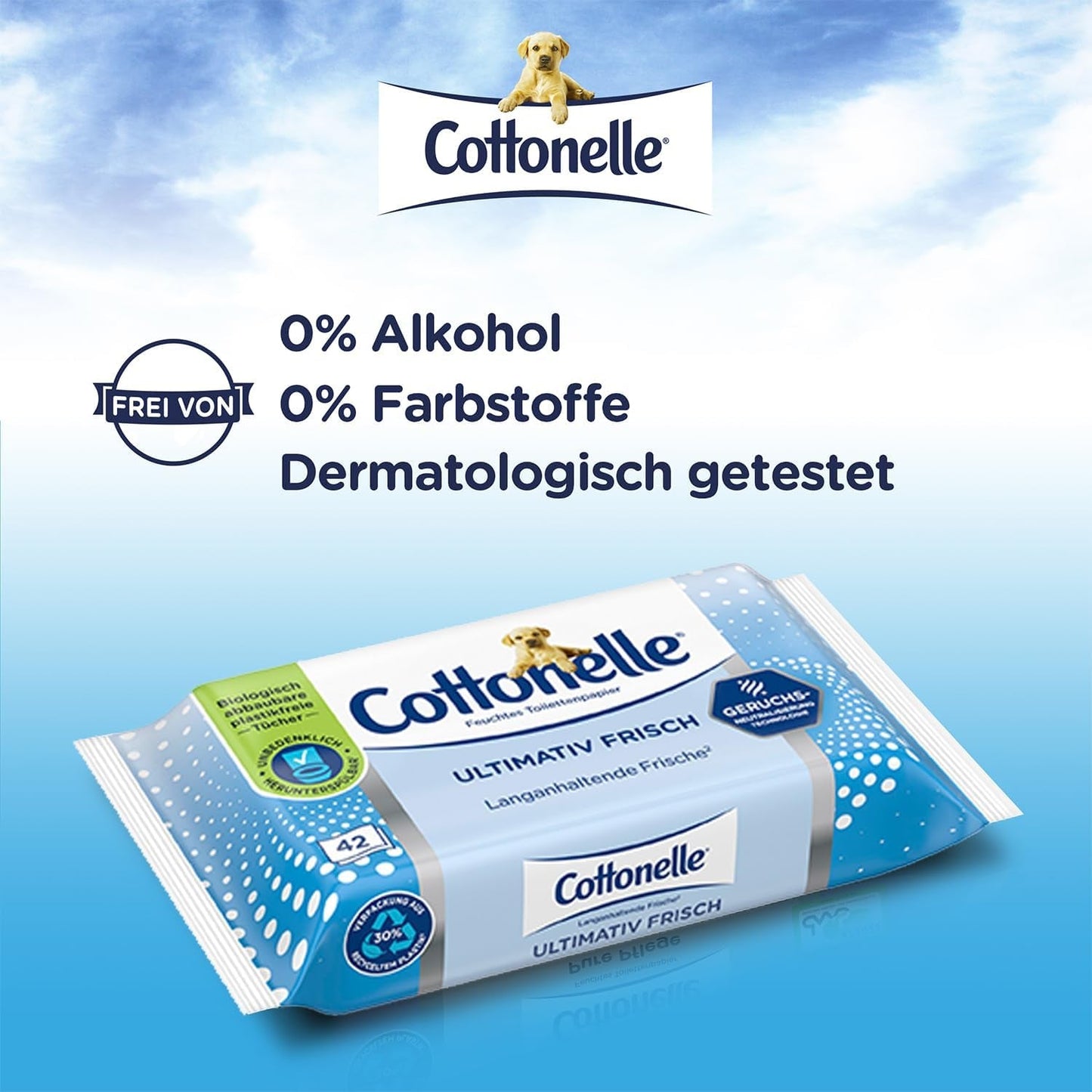 Våtservetter, Ultimate Fresh, 12 X 42 Wipes, Deodycylx Technology, Hudvänlig, Alkohol- och färgfri, Känslig, Biologiskt nedbrytbar