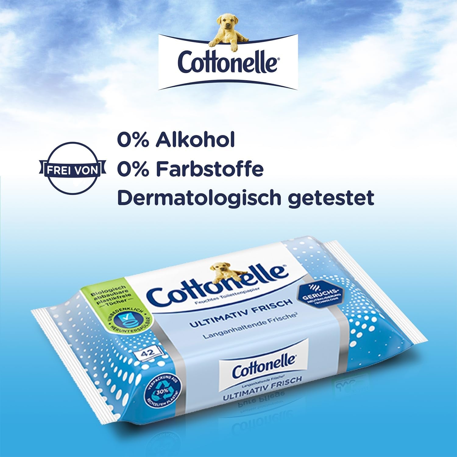 Våtservetter, Ultimate Fresh, 12 X 42 Wipes, Deodycylx Technology, Hudvänlig, Alkohol- och färgfri, Känslig, Biologiskt nedbrytbar