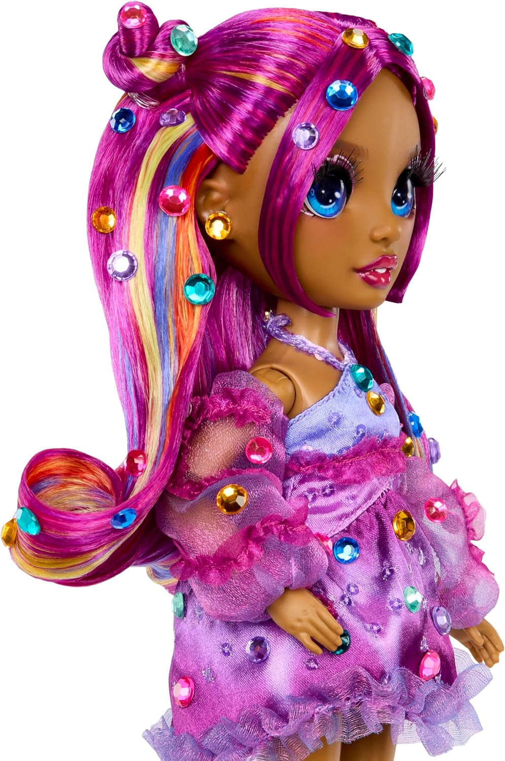 Rainbow High Be Dazzling - Noemie Violette - Lila 28 cm modedocka med dekorationsverktyg, gnistrande ädelstenar och stylingtillbehör